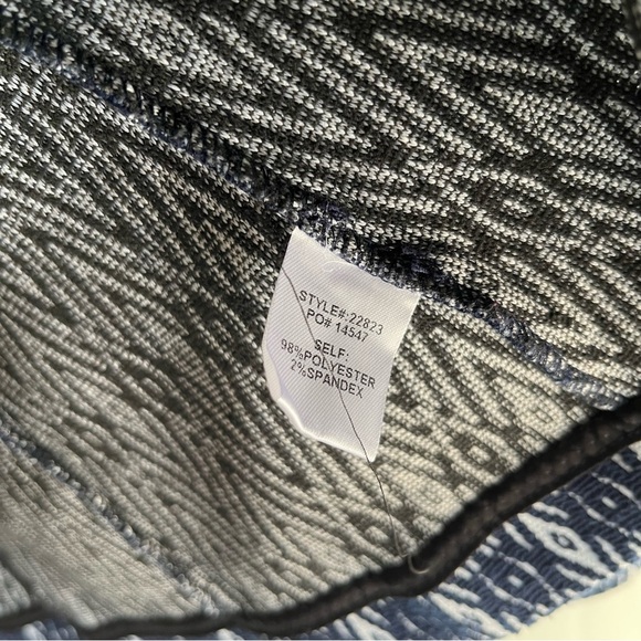 Skies Are Blue Blazer Navy Blue Sz Med Suit Jacket Geometric EUC - Picture 3 of 4